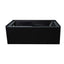 Elsa Matte Black Skirted Tub Left