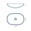 23"x 15" JIMI OVAL COUNTER-TOP SINK